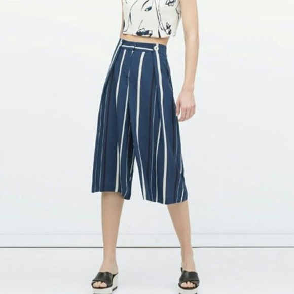 Zara Culotte pants with stripes - Picture 1 of 1